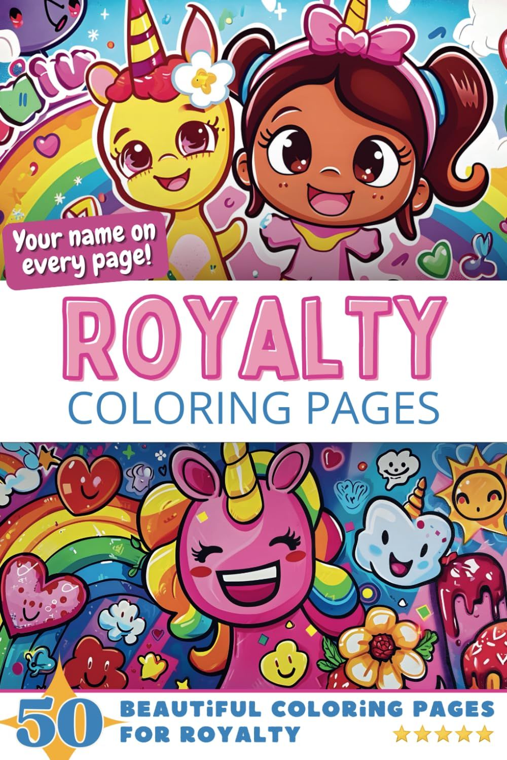 Royalty Coloring Book Cover