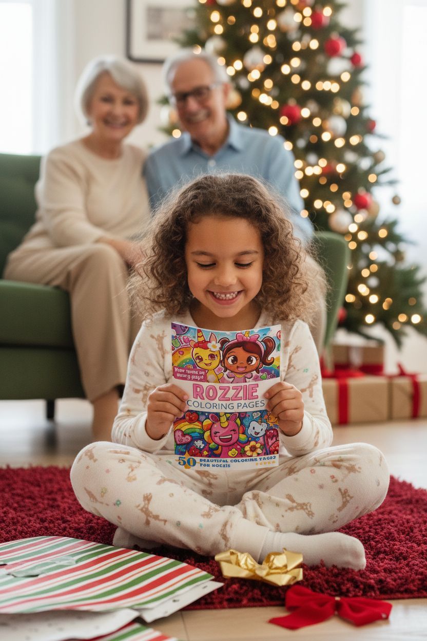 Rozzie Christmas coloring pages gift