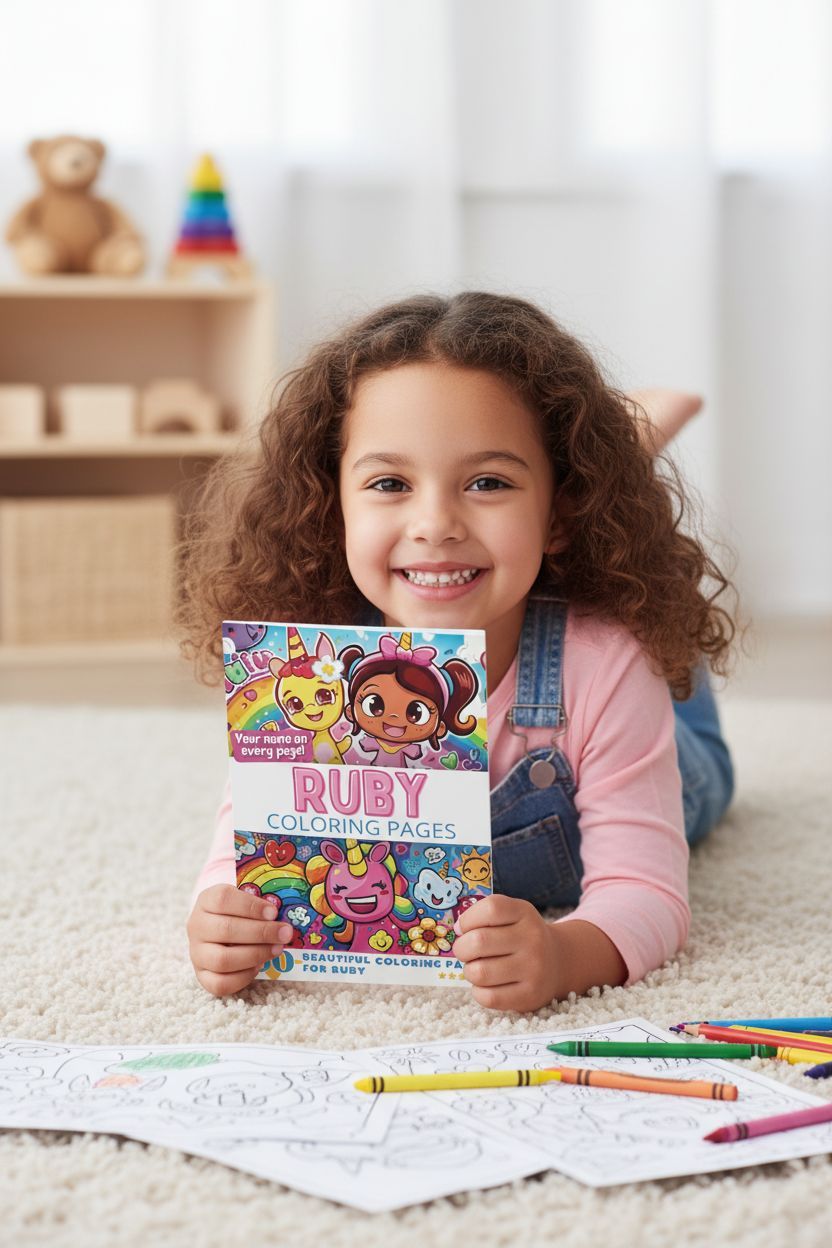 Ruby personal coloring pages