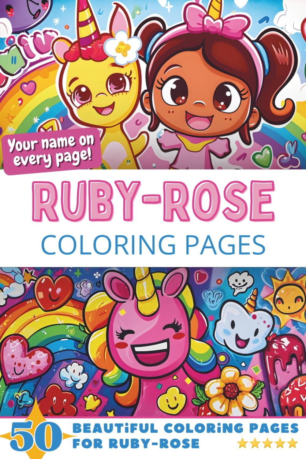 Ruby-Rose Coloring Book Cover