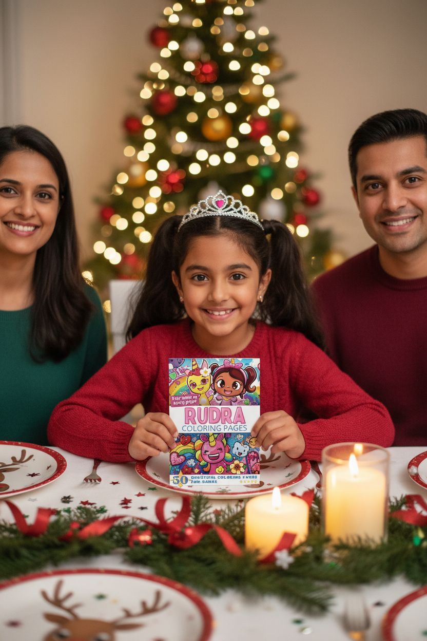 Rudra Christmas coloring pages gift