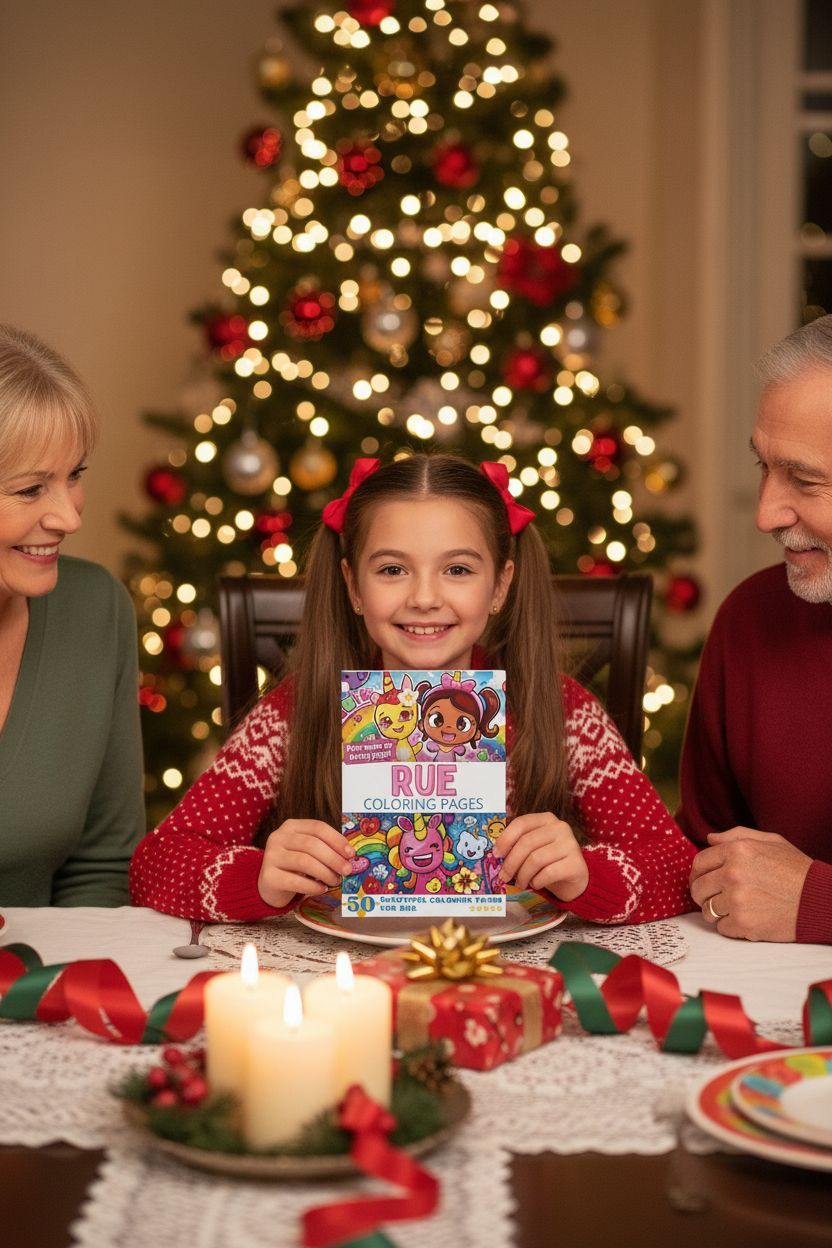 Rue Christmas coloring pages gift