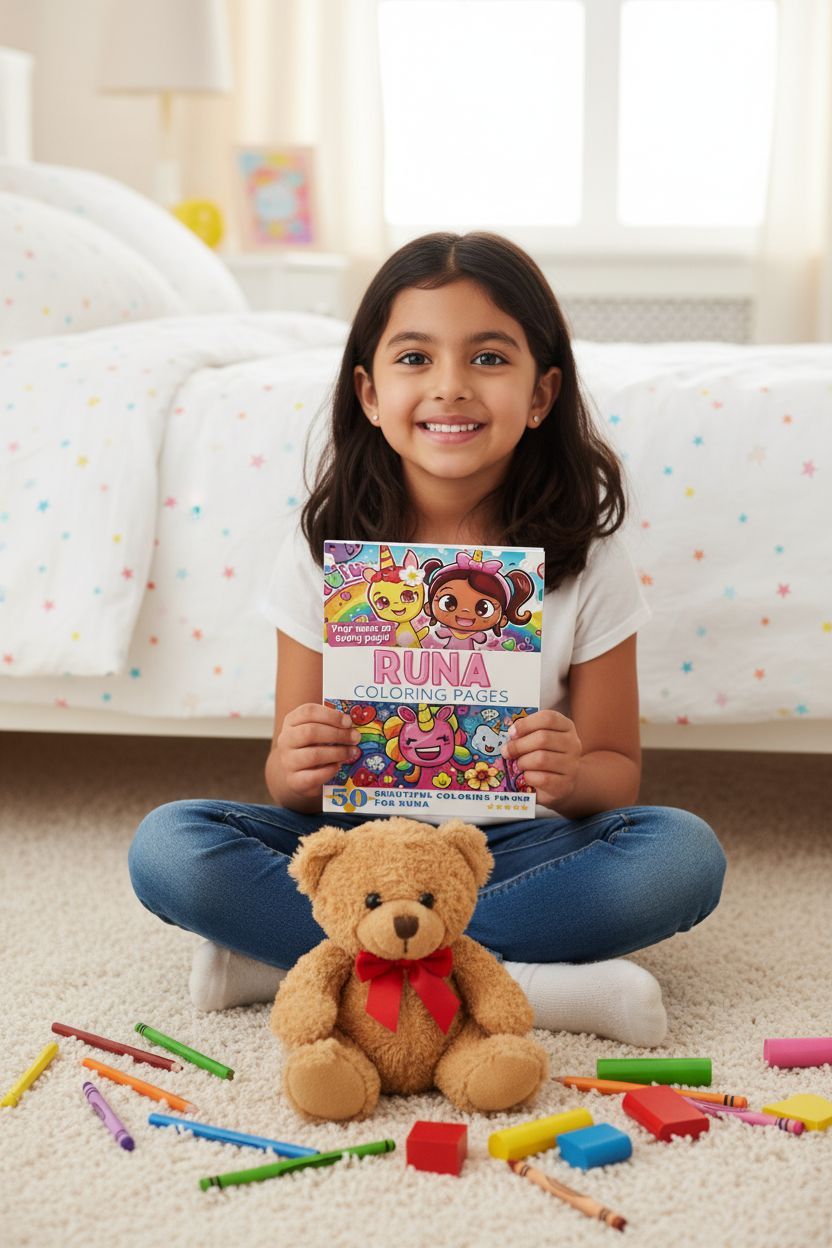 Runa personal coloring pages