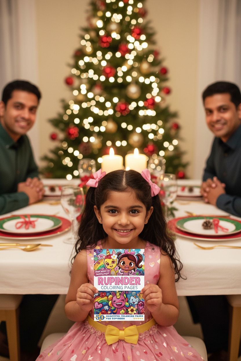 Rupinder Christmas coloring pages gift