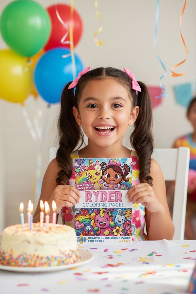 Ryder coloring book in use