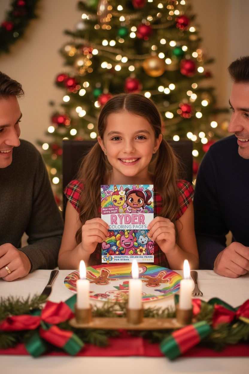 Ryder Christmas coloring pages gift