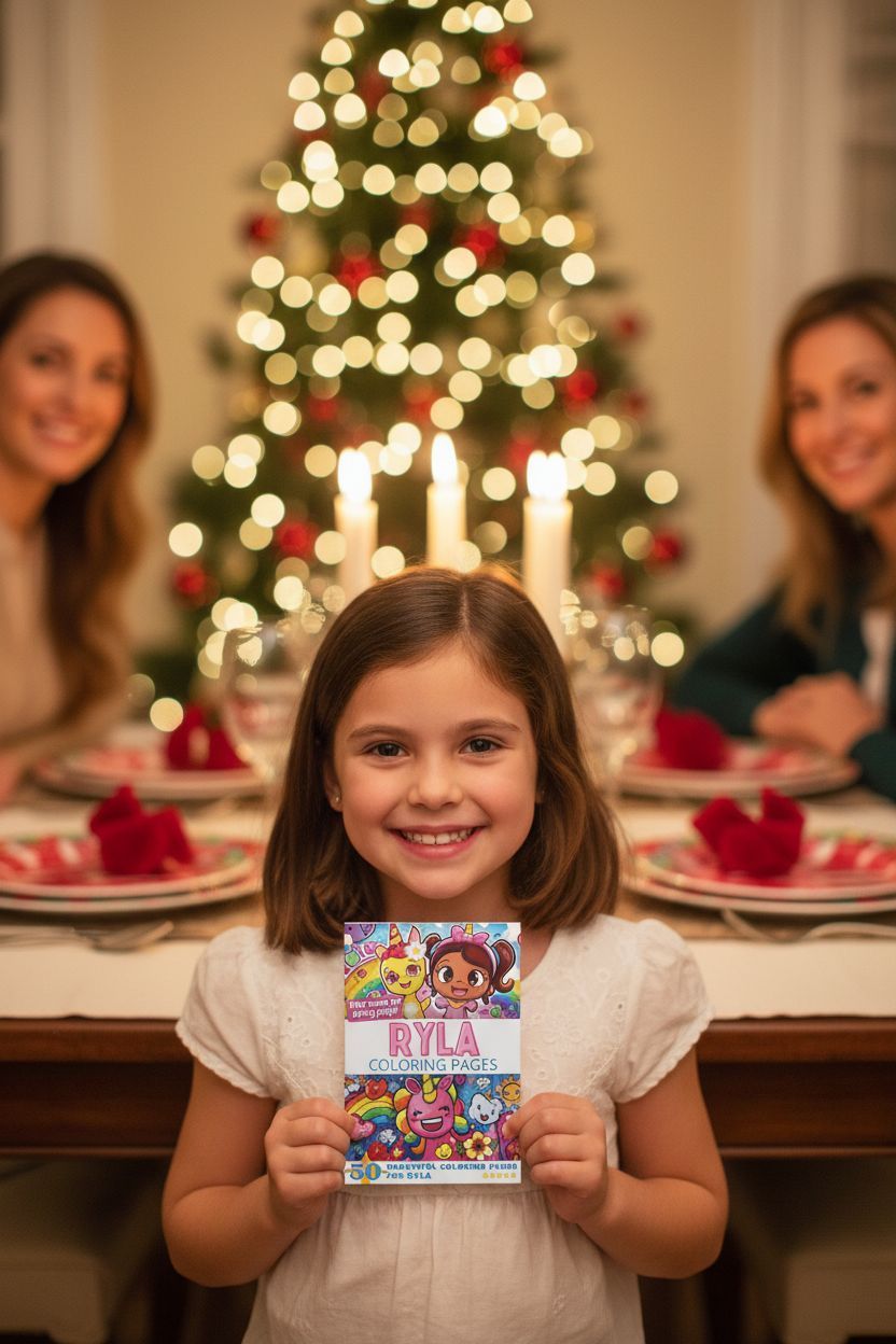 Ryla Christmas coloring pages gift