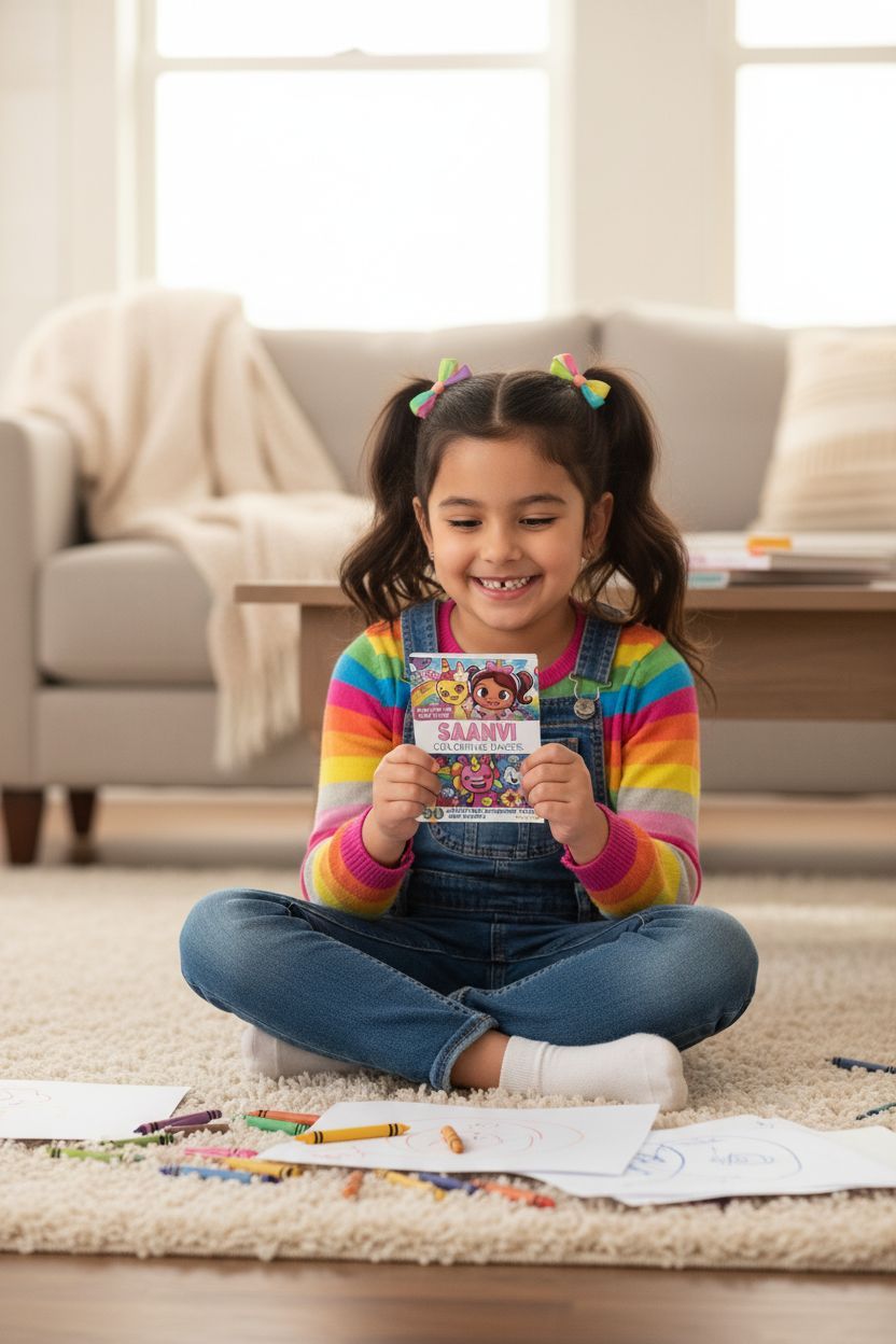 Saanvi personal coloring pages