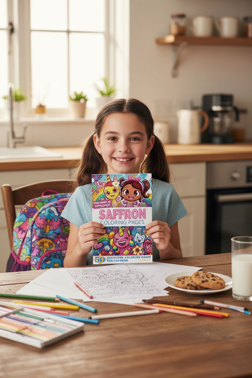 Saffron personal coloring pages