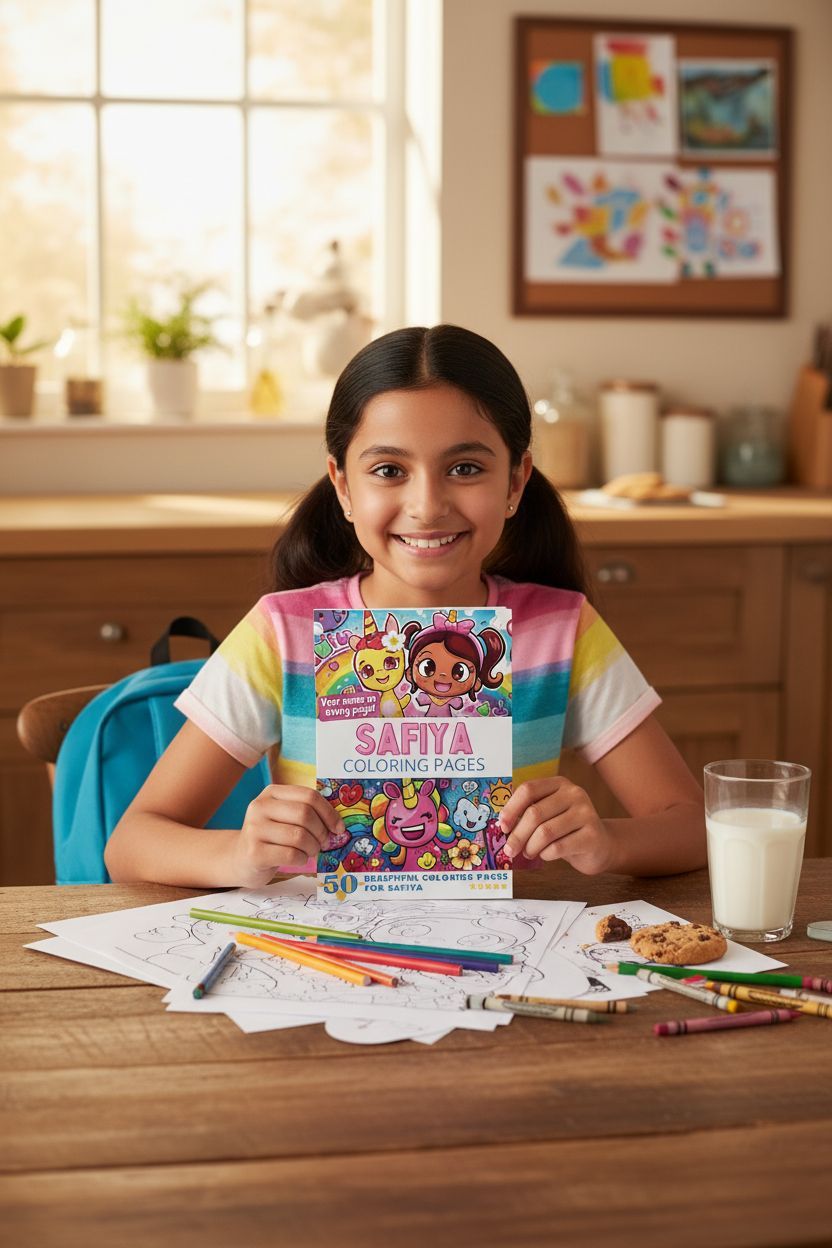 Safiya personal coloring pages