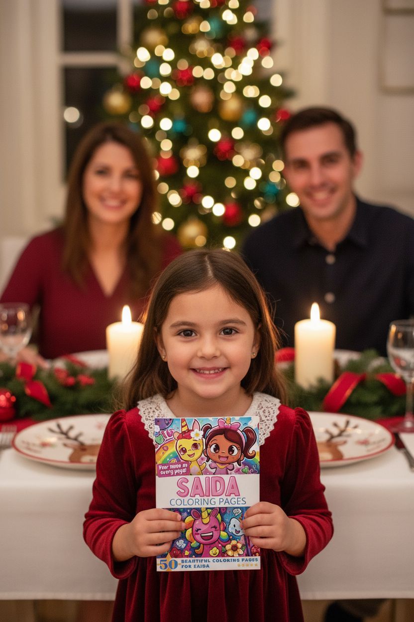 Saida Christmas coloring pages gift