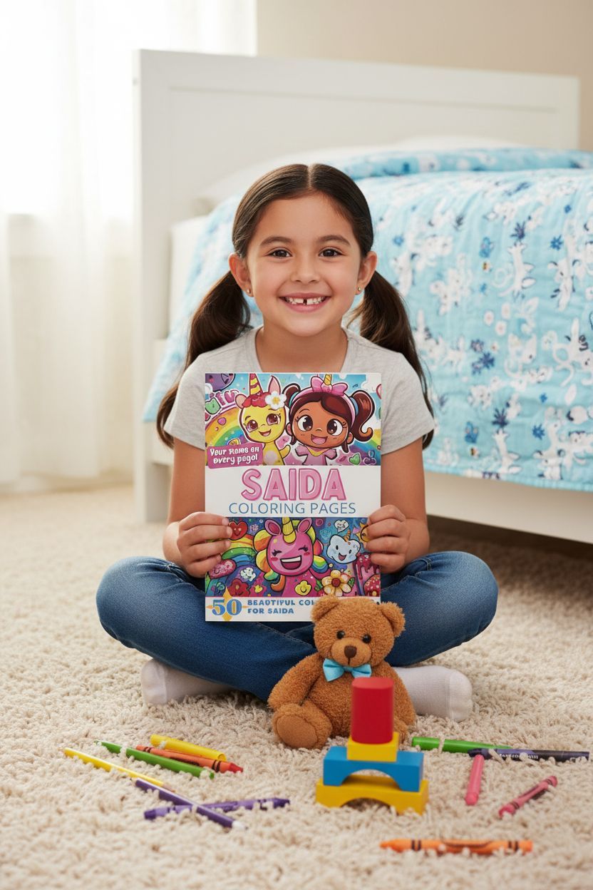 Saida personal coloring pages