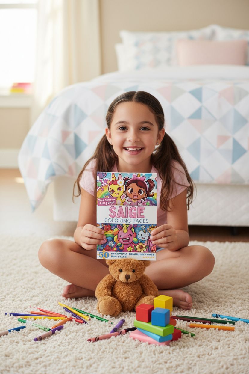 Saige personal coloring pages