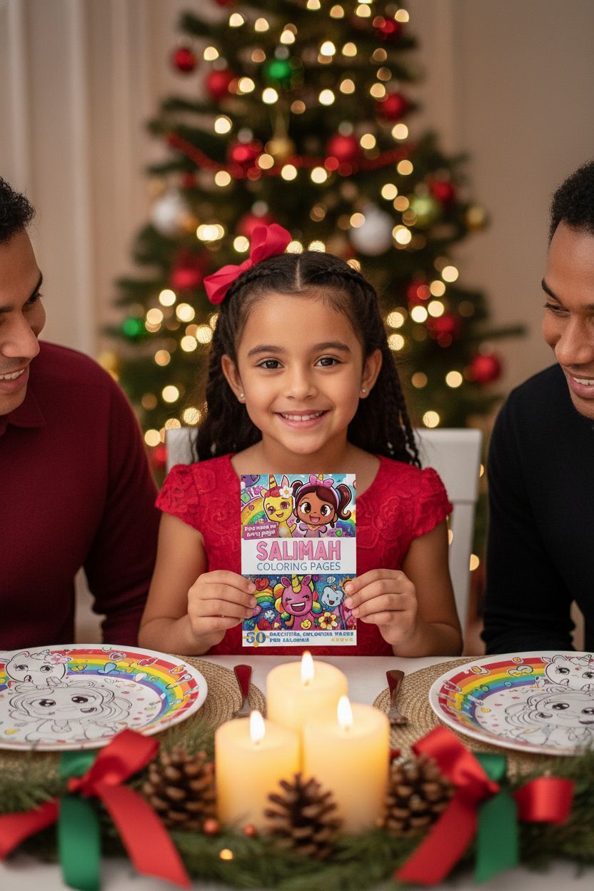 Salimah Christmas coloring pages gift
