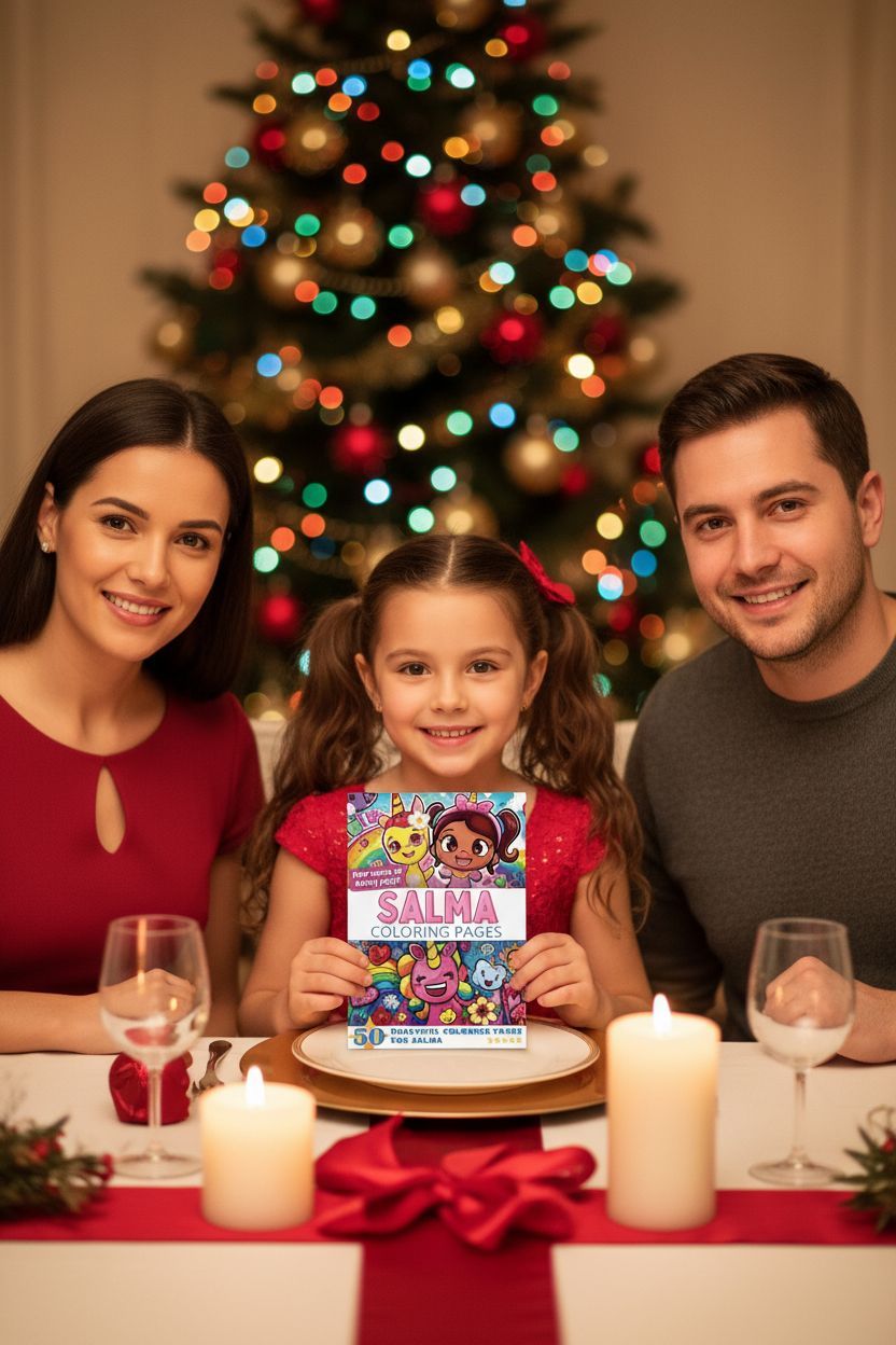 Salma Christmas coloring pages gift