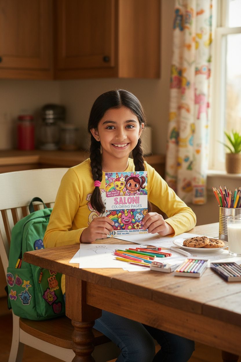 Saloni personal coloring pages