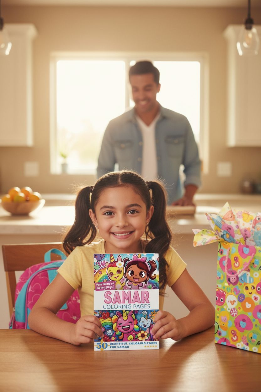 Samar coloring book in use