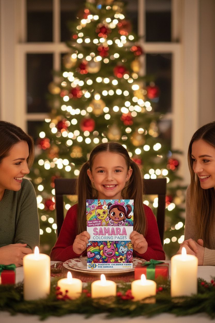 Samara Christmas coloring pages gift