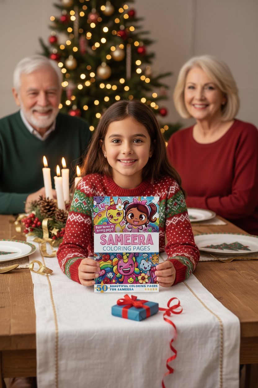Sameera Christmas coloring pages gift