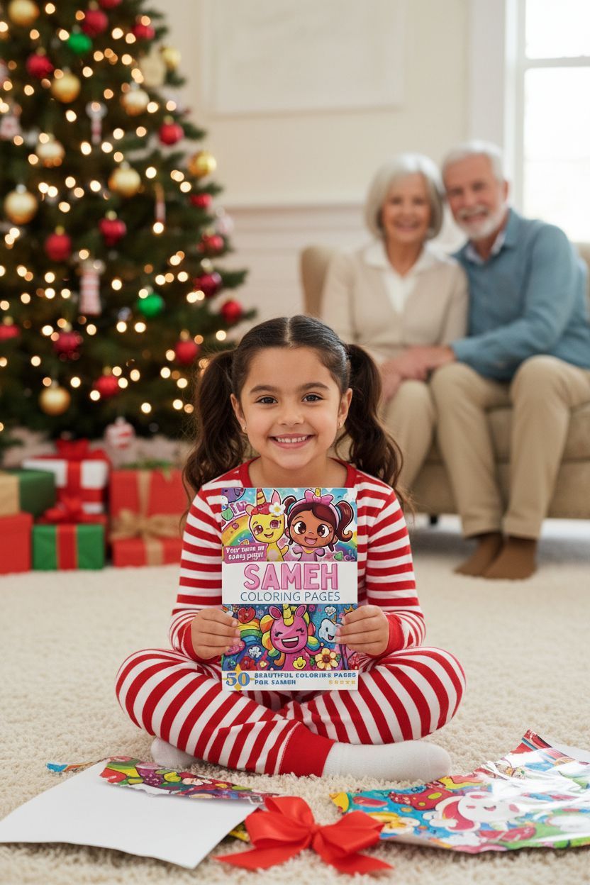 Sameh Christmas coloring pages gift