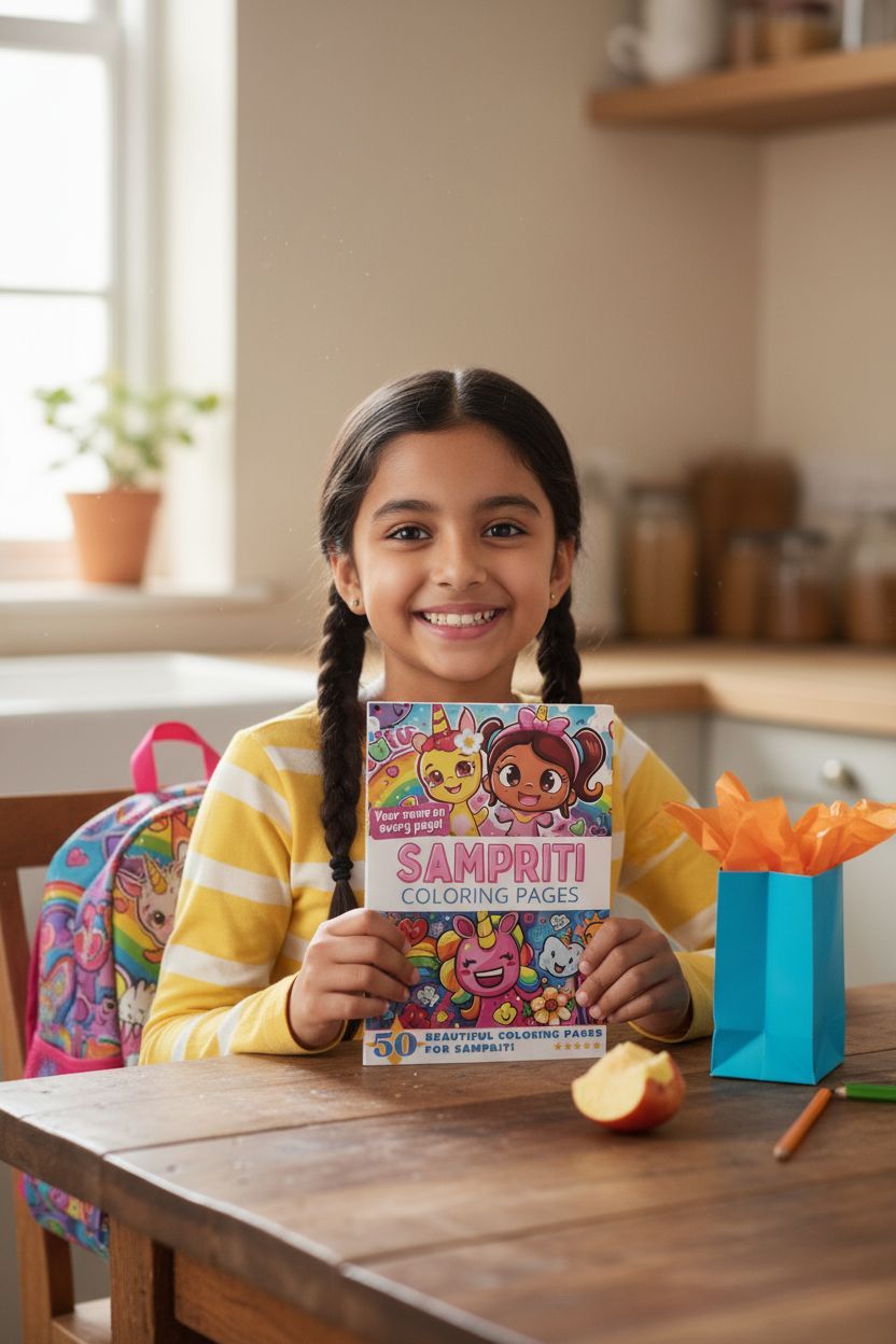 Sampriti coloring book in use