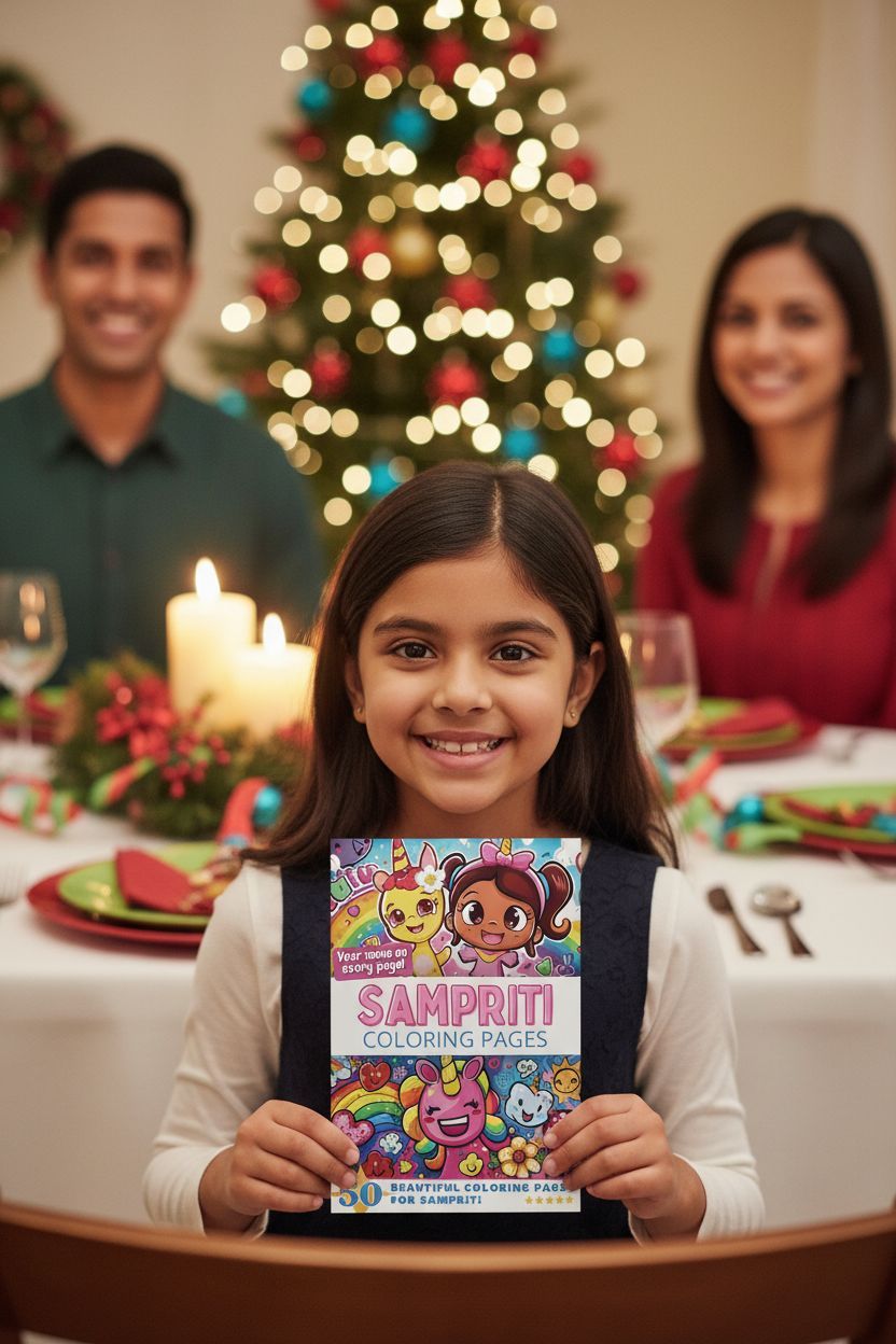 Sampriti Christmas coloring pages gift
