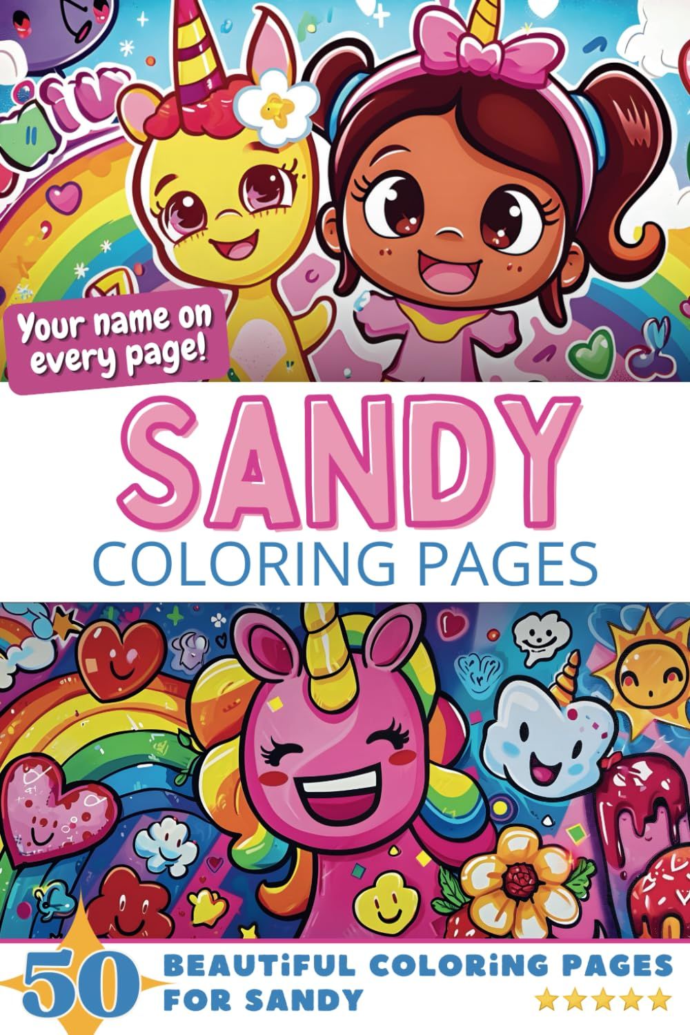 Sandy Coloring Book Cover