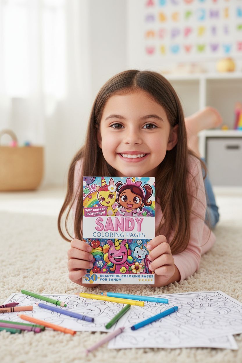 Sandy personal coloring pages