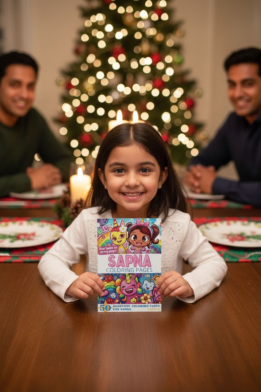 Sapna Christmas coloring pages gift