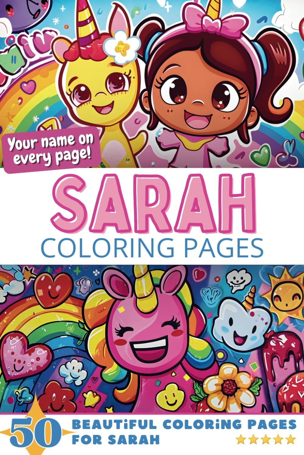 Sarah Coloring Book Cover