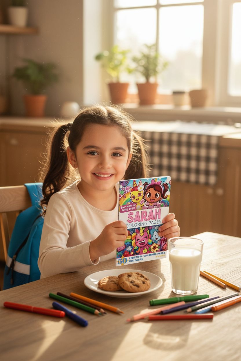 Sarah personal coloring pages