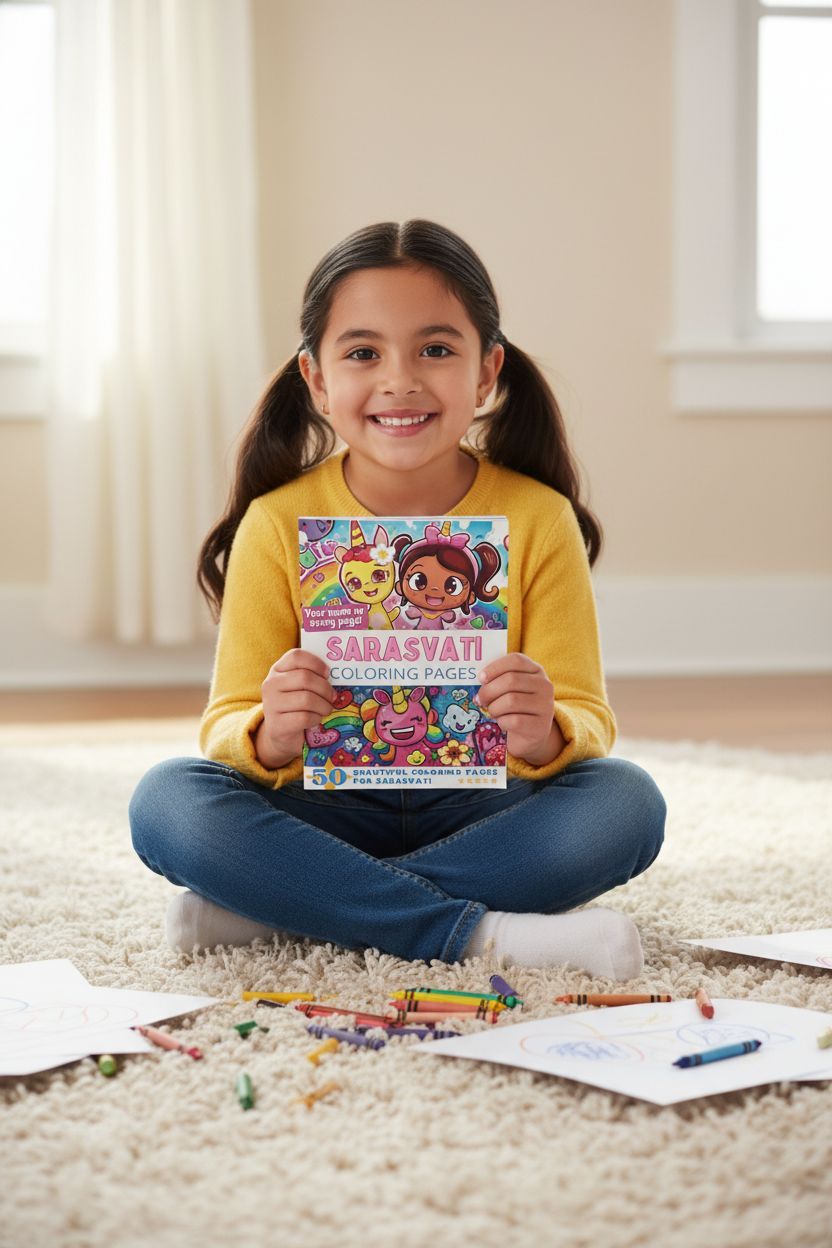 Sarasvati personal coloring pages