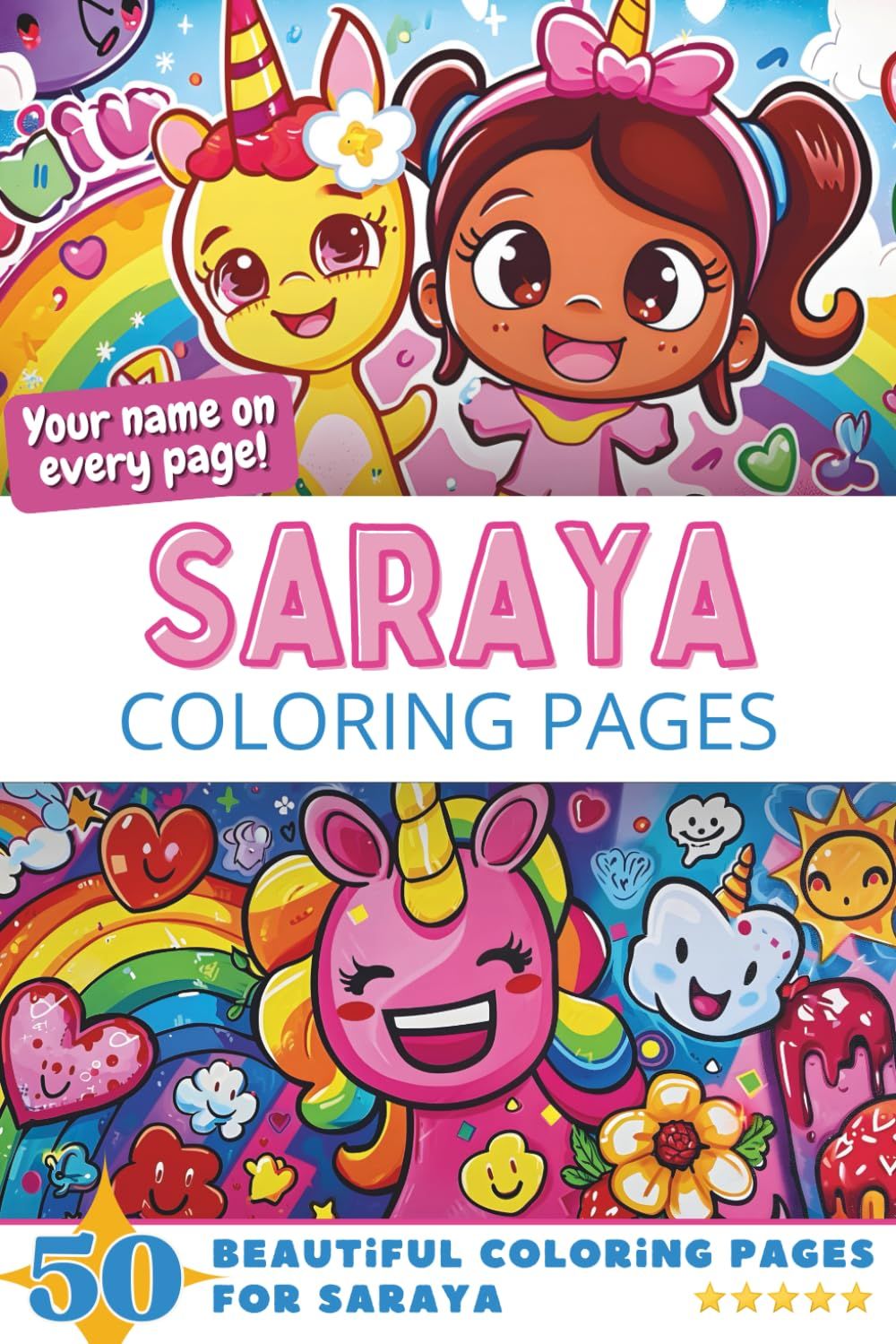 Saraya Coloring Book Cover