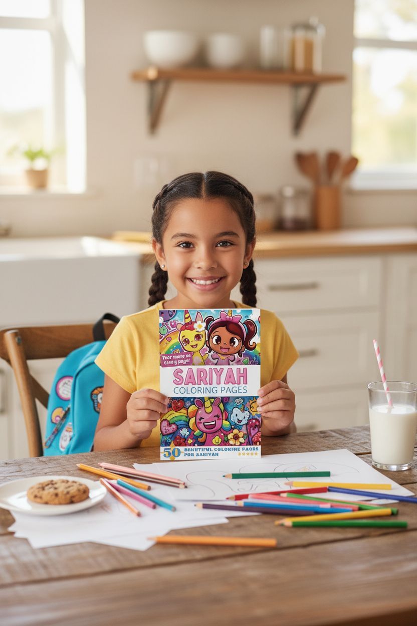 Sariyah personal coloring pages