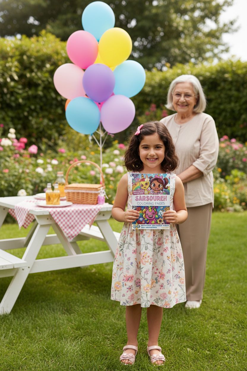 Sarsoureh coloring book in use