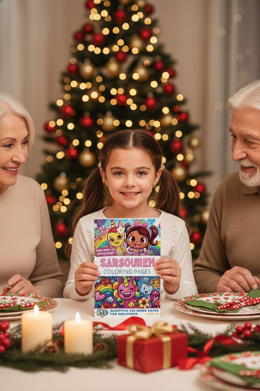 Sarsoureh Christmas coloring pages gift