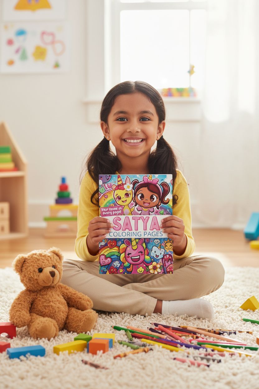 Satya personal coloring pages