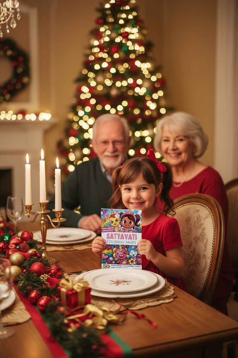 Satyavati Christmas coloring pages gift
