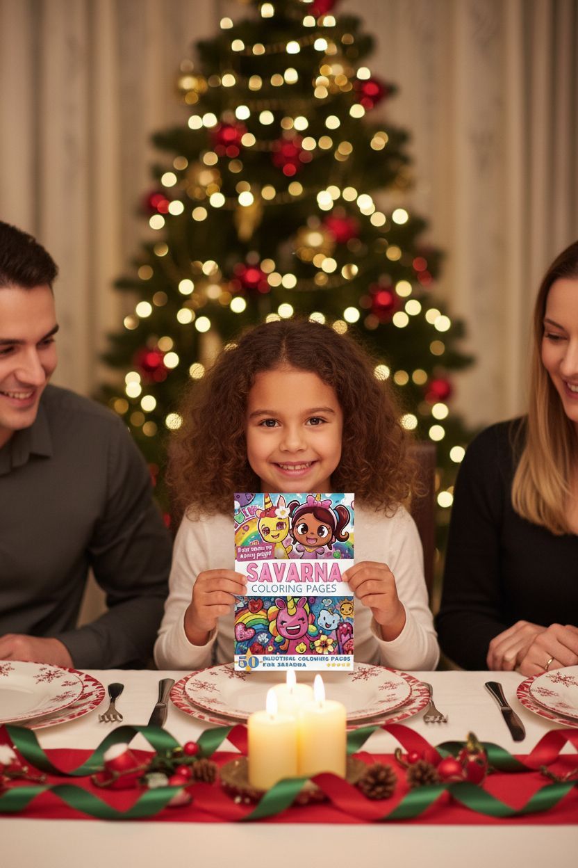Savarna Christmas coloring pages gift
