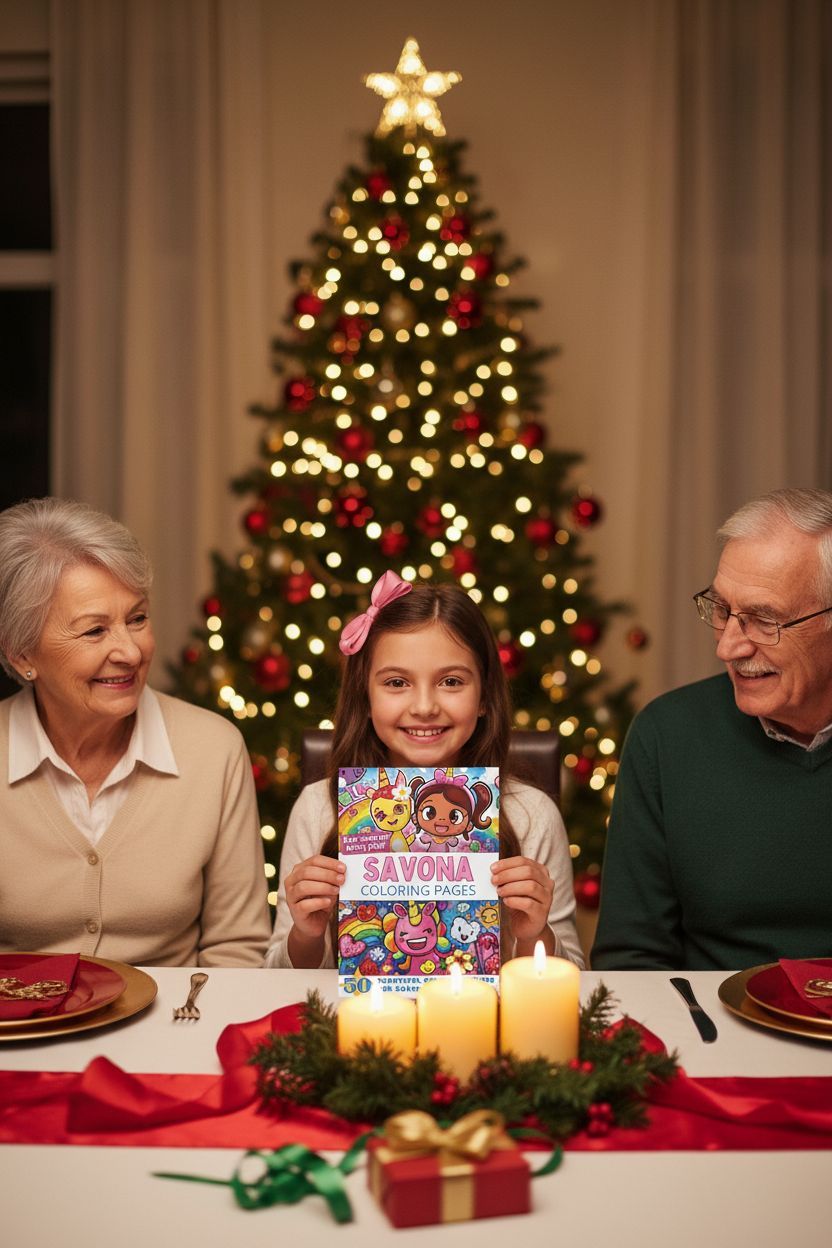 Savona Christmas coloring pages gift
