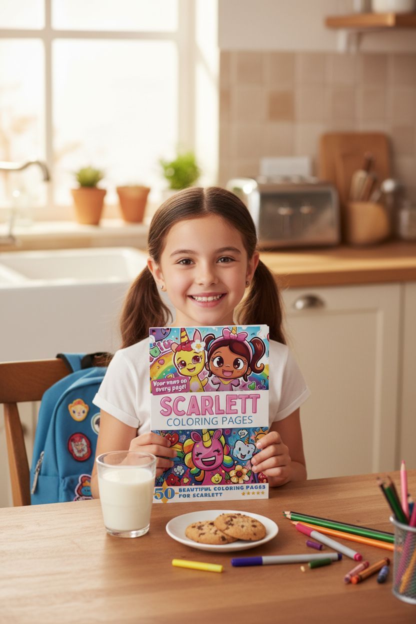 Scarlett personal coloring pages