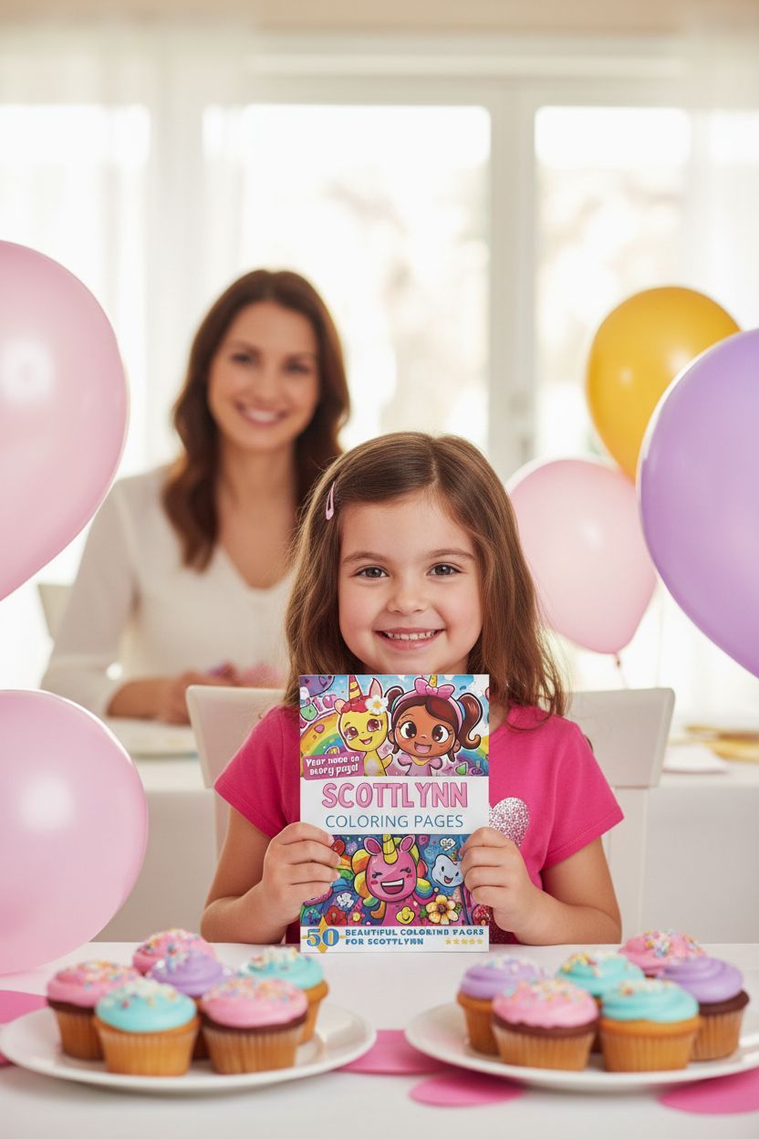 Scottlynn coloring book in use