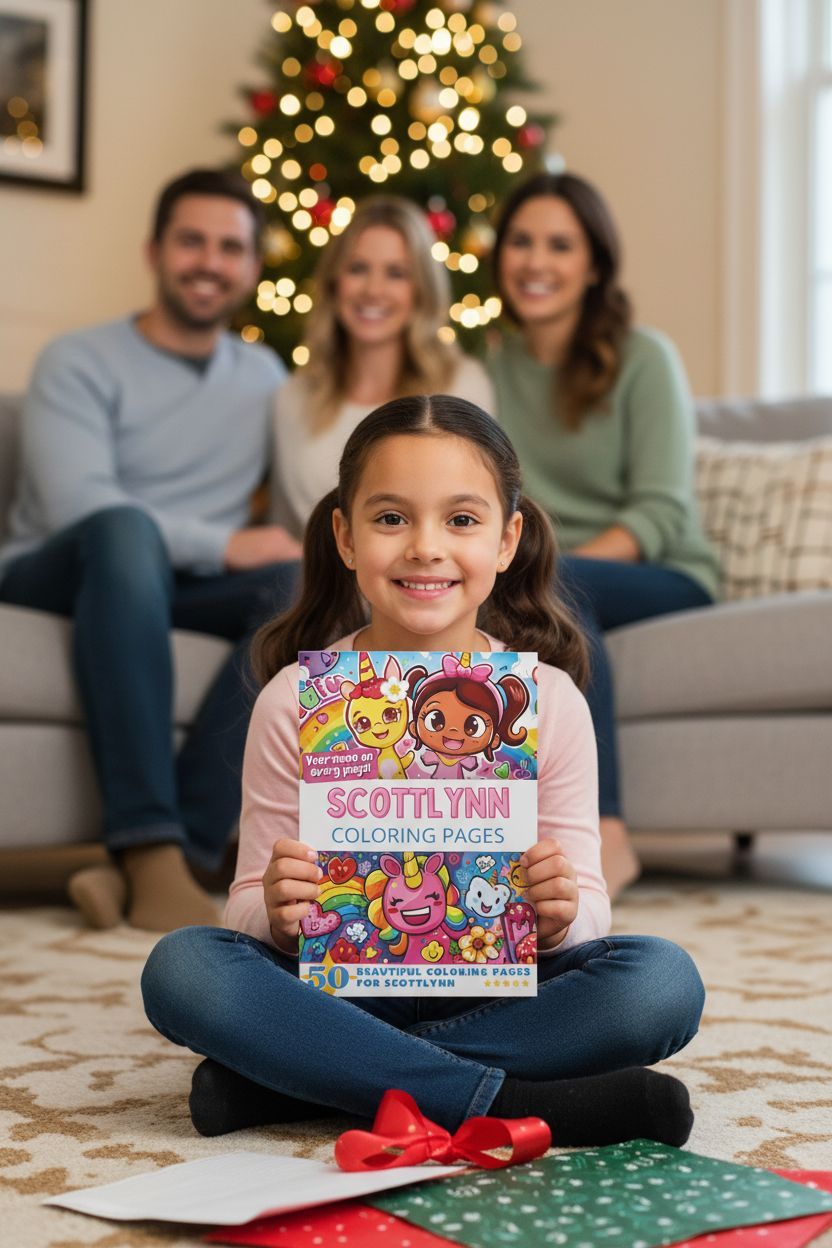 Scottlynn Christmas coloring pages gift