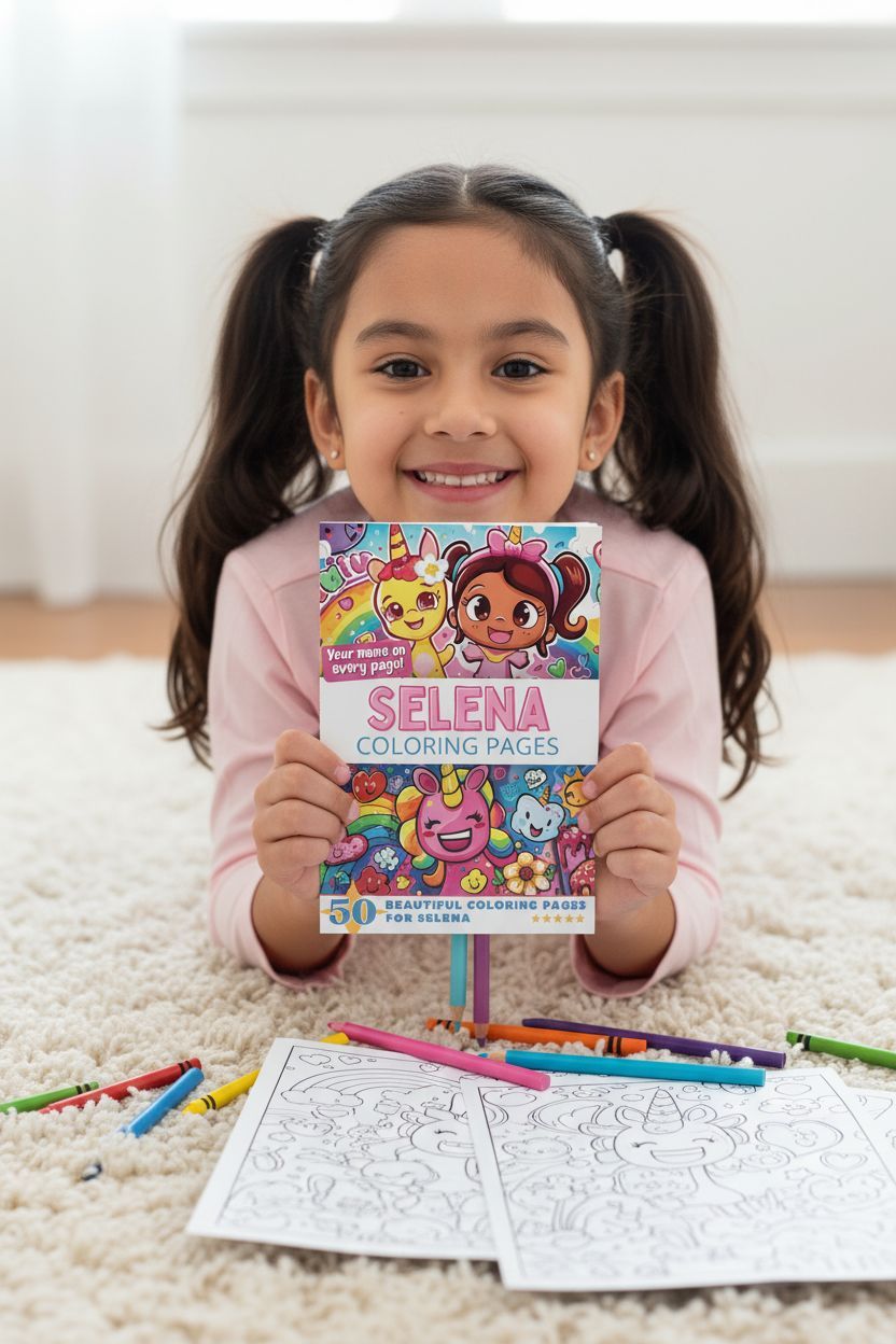 Selena personal coloring pages