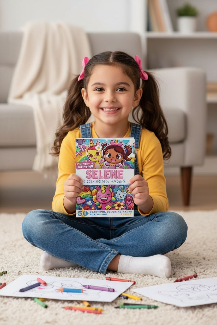 Selene personal coloring pages