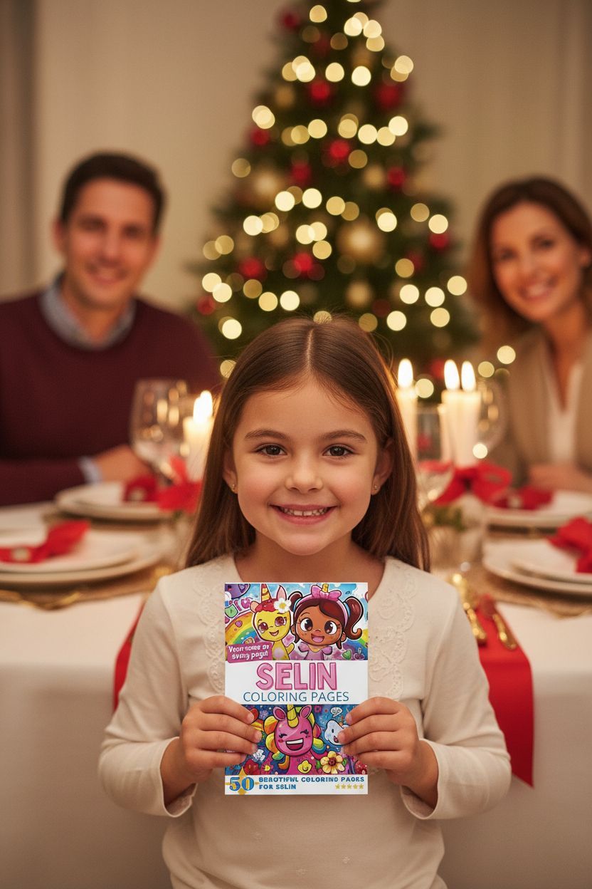 Selin Christmas coloring pages gift
