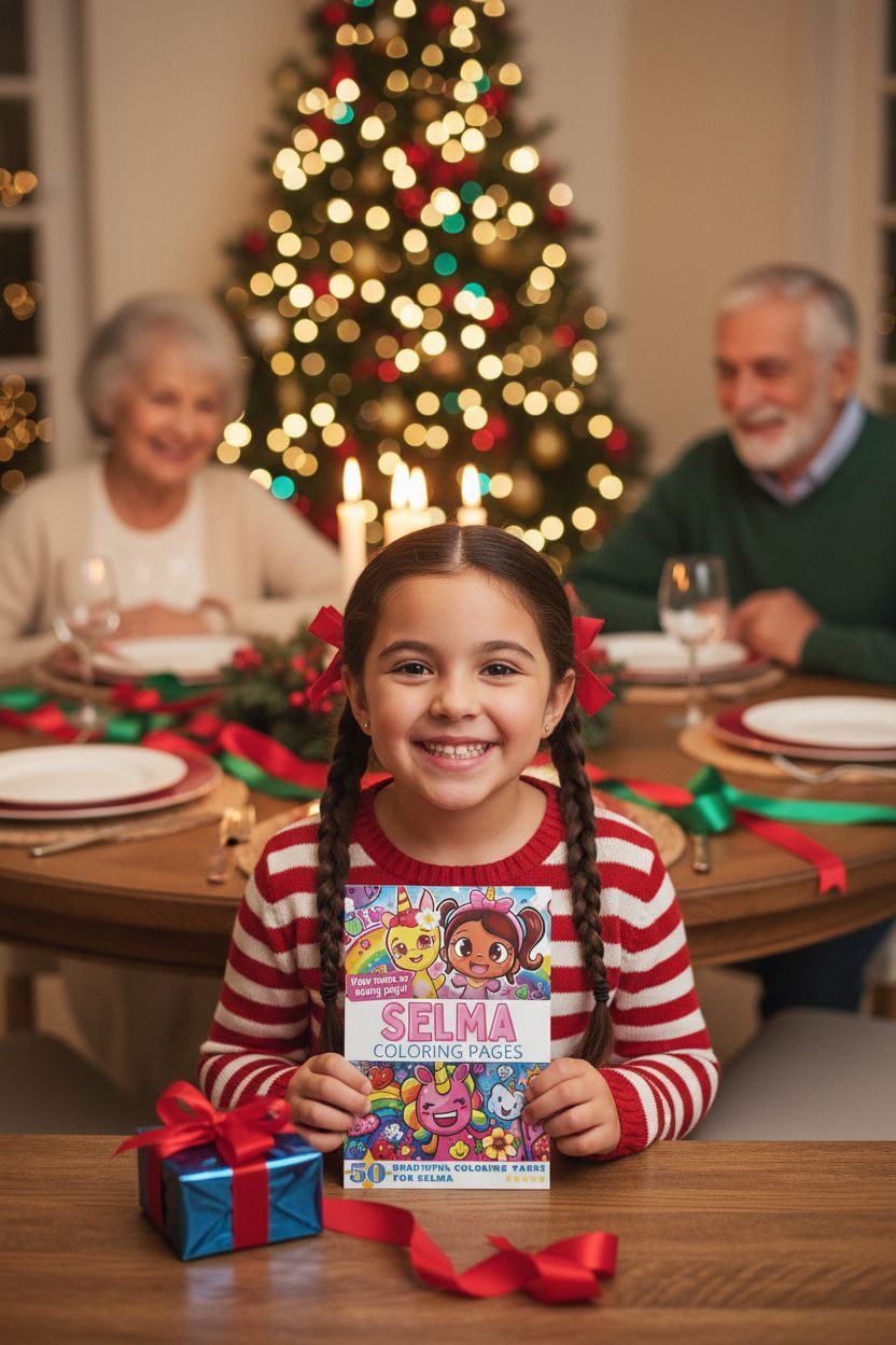 Selma Christmas coloring pages gift