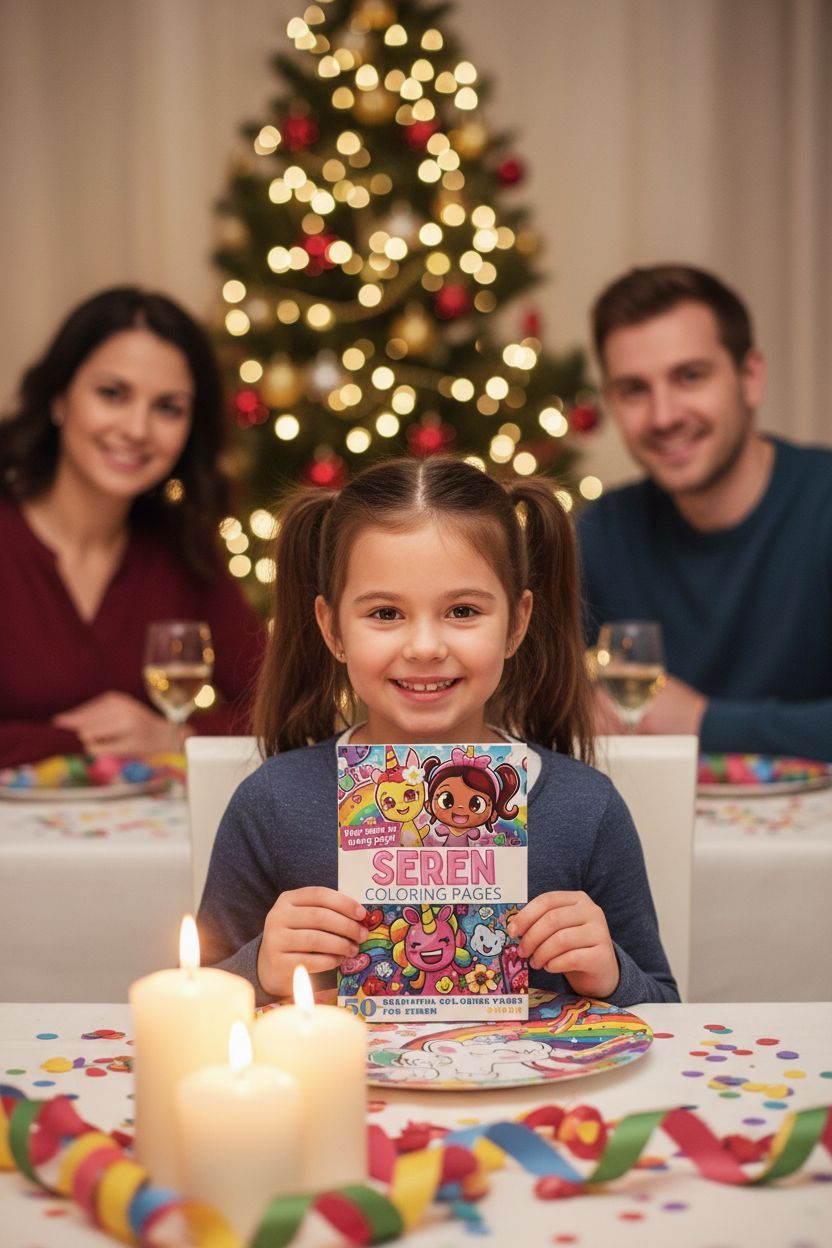 Seren Christmas coloring pages gift