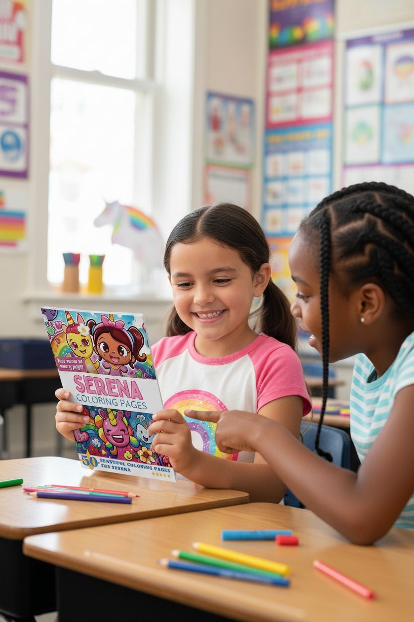 Serena personal coloring pages