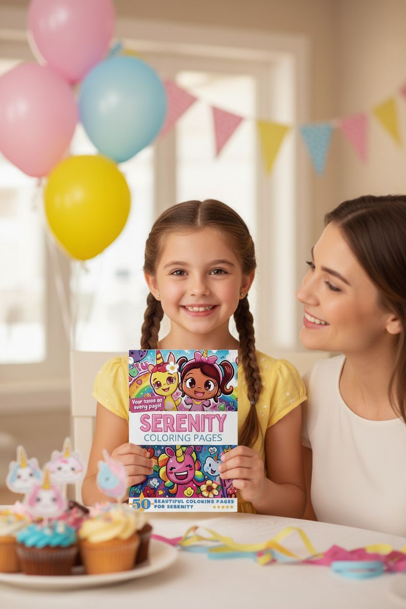 Serenity coloring book in use